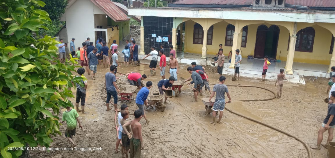 233 jiwa Terdampak, Akibat Banjir Luapan yang Merendam Tujuh Gampong di Aceh Tenggara