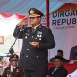 Kapolres Pidie Jaya Bertindak Sebagai Irup Penurunan Bendera Merah Putih HUT Kemerdekaan