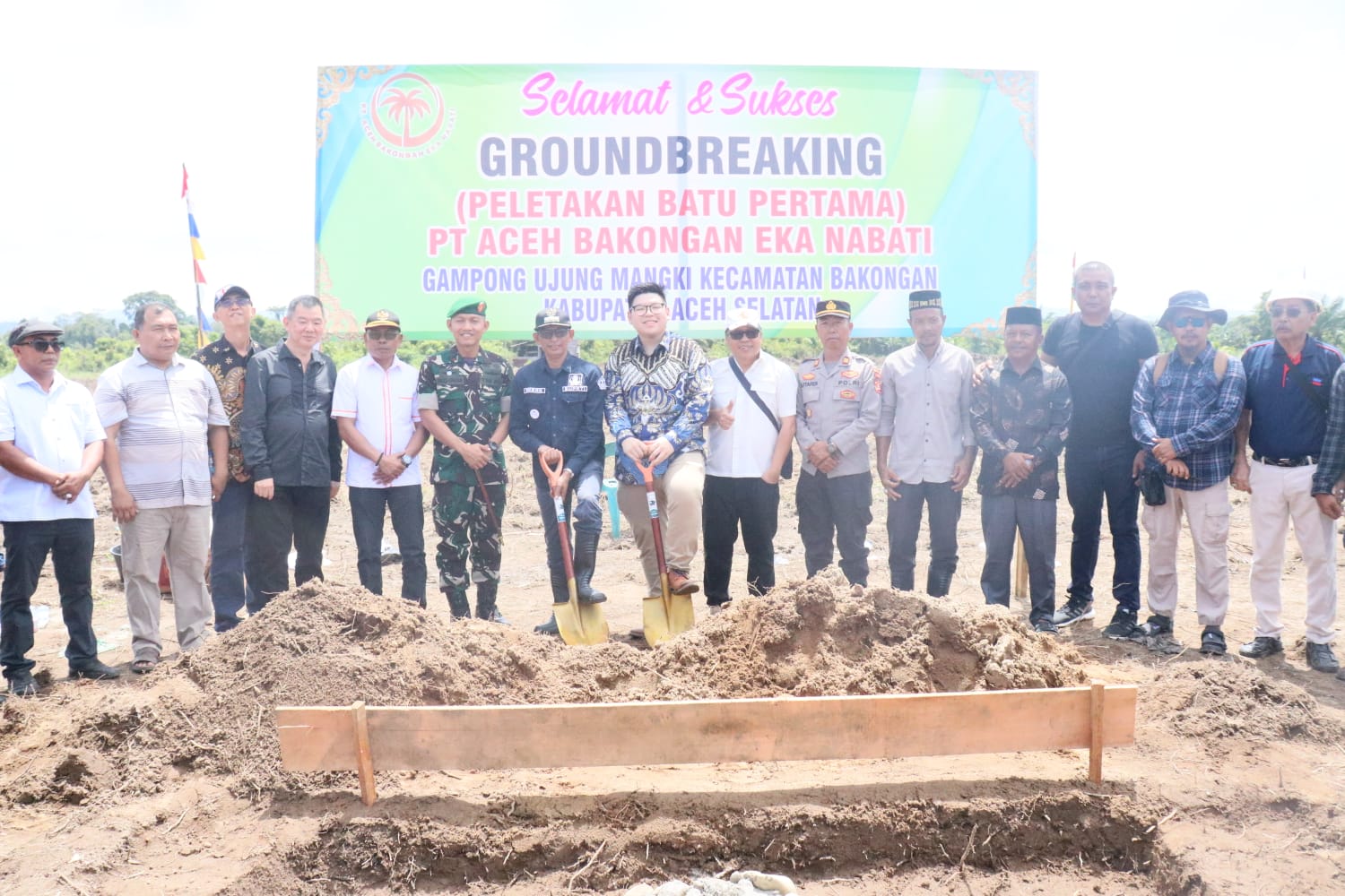 Bupati Aceh Selatan Letakkan Batu Pertama Pembangunan Pabrik Kelapa Sawit PT. ABEN