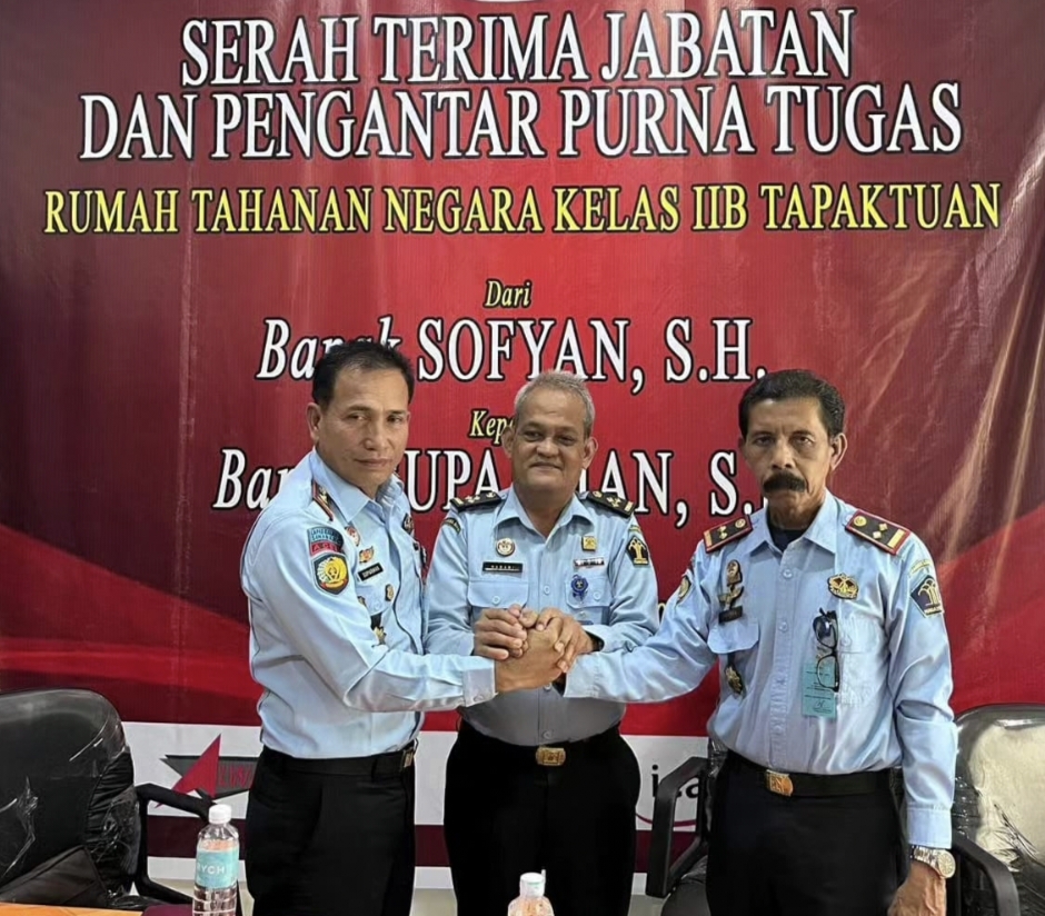 Serah Terima Jabatan dan Pisah Sambut Kepala Rutan Kelas IIB Tapaktuan Berlangsung Hikmat dan Haru