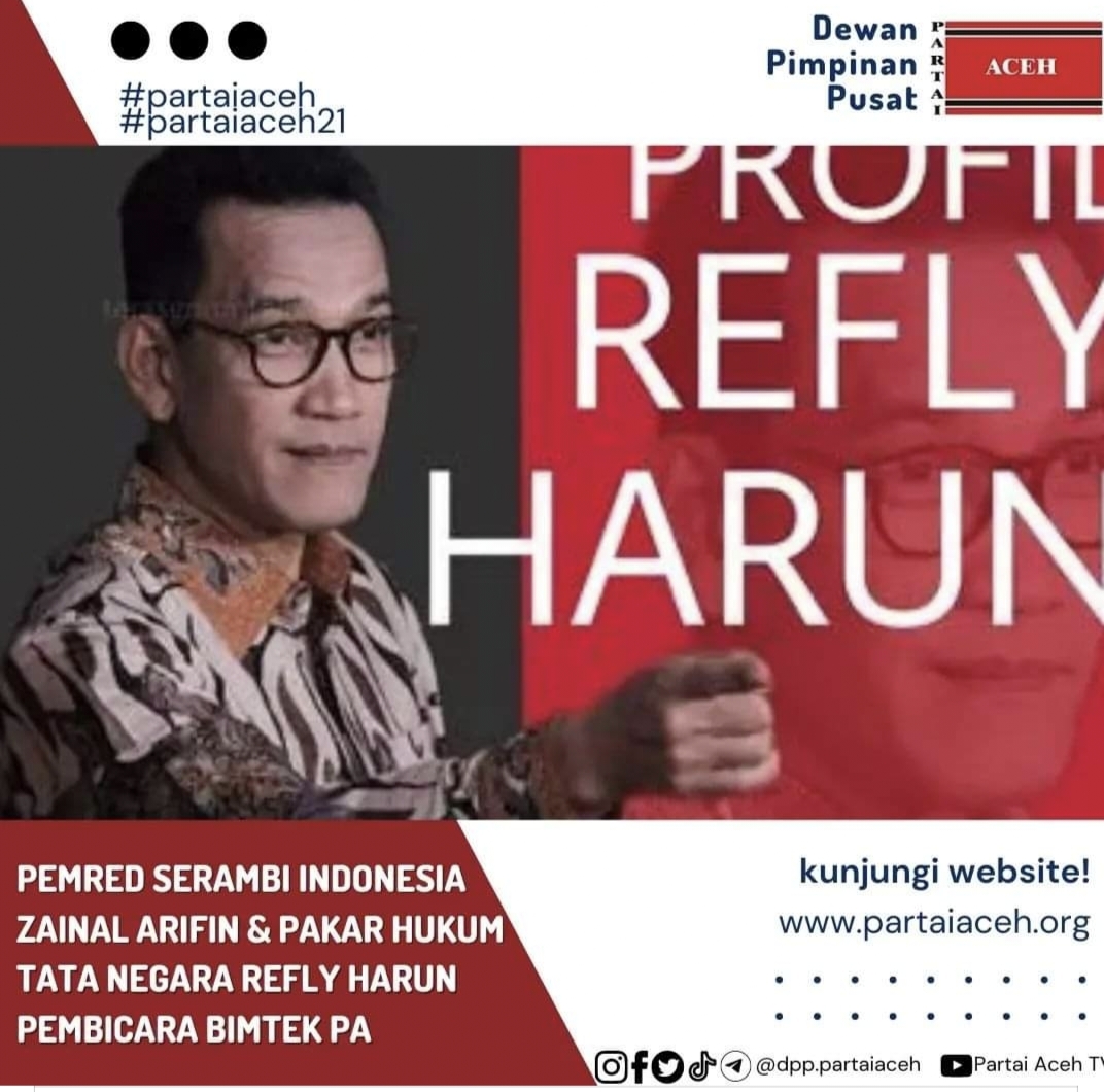 Partai Aceh Akan Laksanakan Bimtek dan Pelantikan Periode 2023-2028