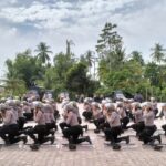 Jelang Pemilu 2024, Sat Samapta Polres Pidie Jaya Gelar Latihan Dalmas