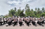 Jelang Pemilu 2024, Sat Samapta Polres Pidie Jaya Gelar Latihan Dalmas