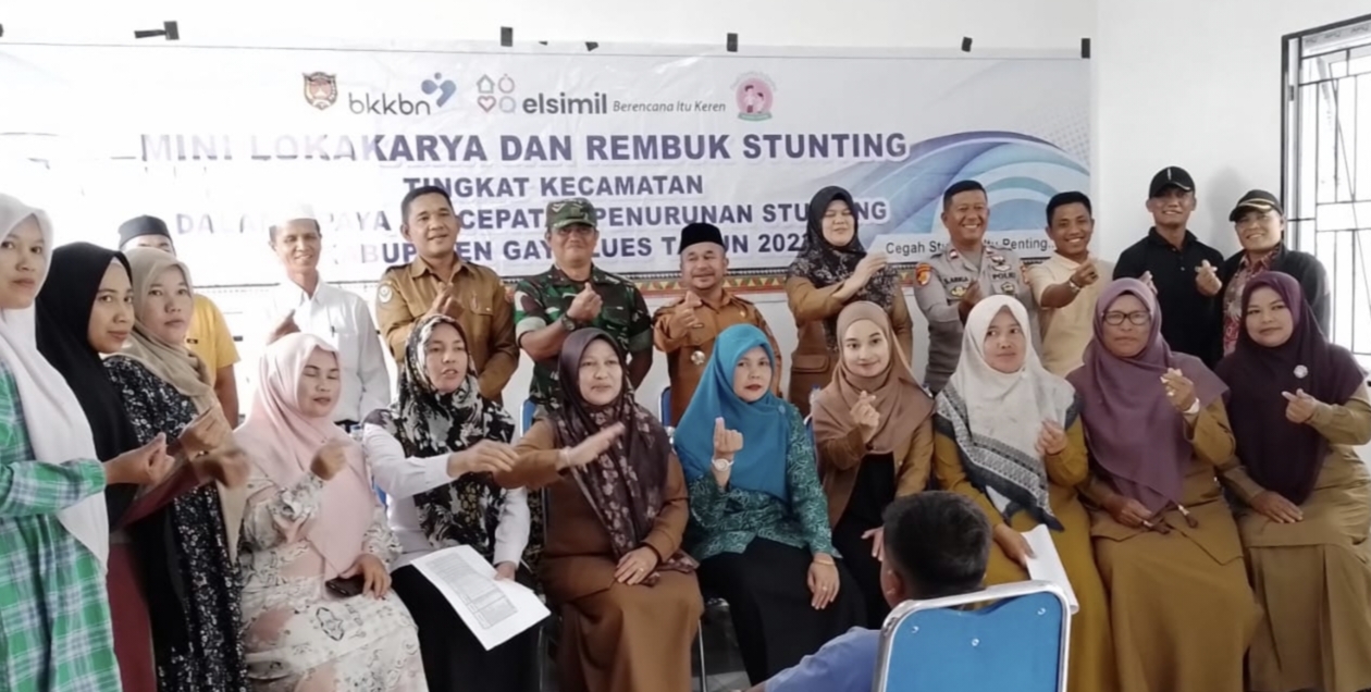 Upaya Penurunan Stunting di Kabupaten Gayo Lues, Camat Blang Pegayon Buka Mini Loka Karya