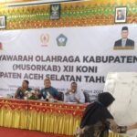 Terpilih Secara Aklamasi,Zaitun Mhd Pimpin Koni Aceh Selatan Periode 2023-2027