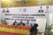 Terpilih Secara Aklamasi,Zaitun Mhd Pimpin Koni Aceh Selatan Periode 2023-2027