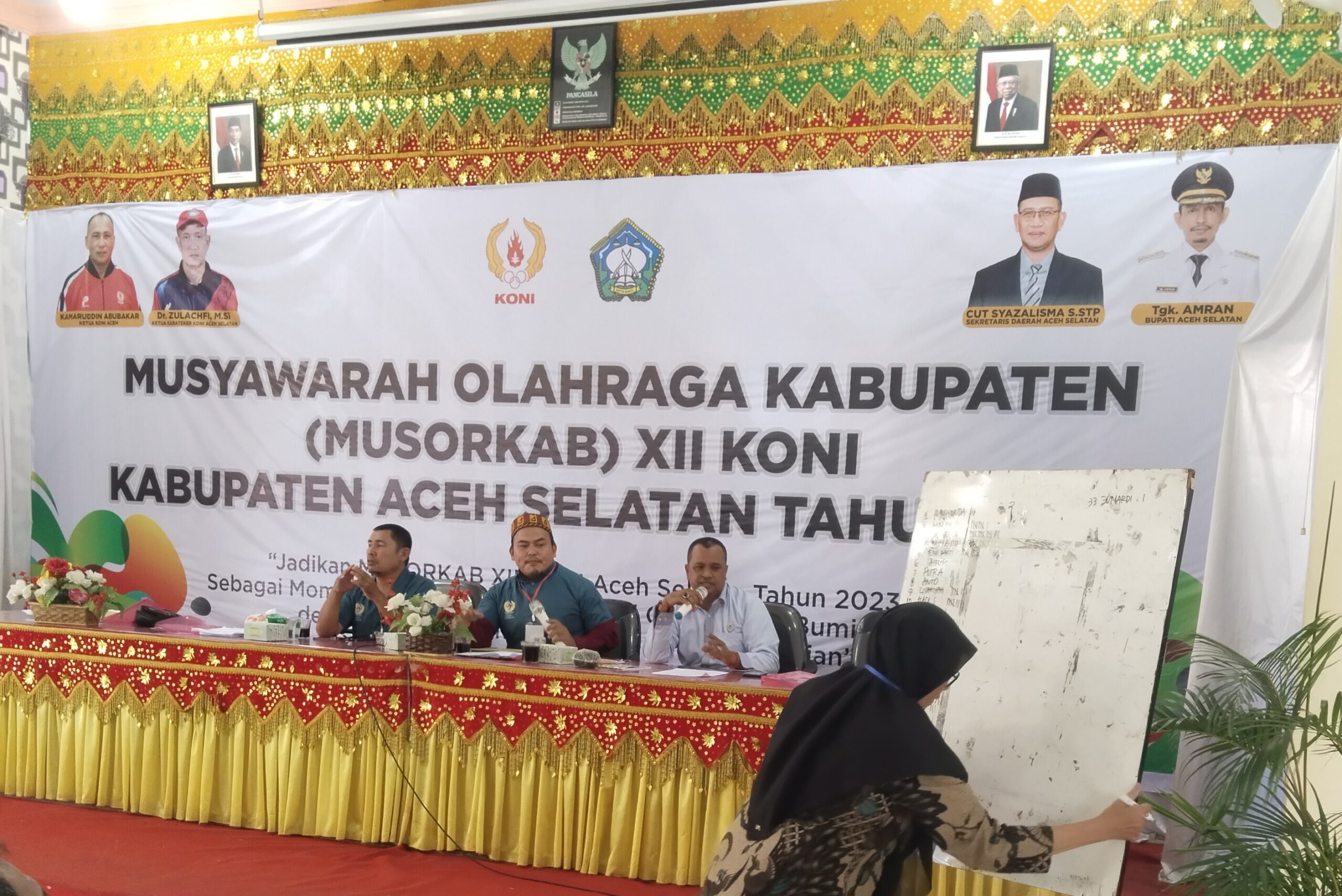 Terpilih Secara Aklamasi,Zaitun Mhd Pimpin Koni Aceh Selatan Periode 2023-2027