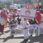 11 TK Dalam Kecamatan Tapaktuan Mengikuti Karnaval Meriahkan HUT ke 78 RI