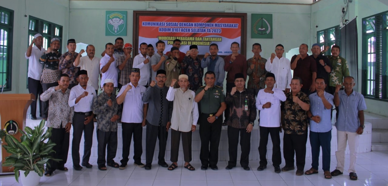 Kodim Aceh Selatan Lakukan Komsos Dengan Komponen Masyarakat