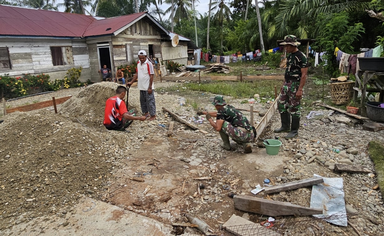 Sasaran Fisik Pengerjaan Pembukaan Jalan Langsung di Kebut di Hari Kedua pra TMMD