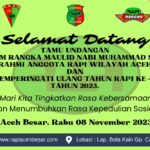 Memperingati HUT ke 43, RAPI Aceh Besar Mengadakan Berbagai Kegiatan.