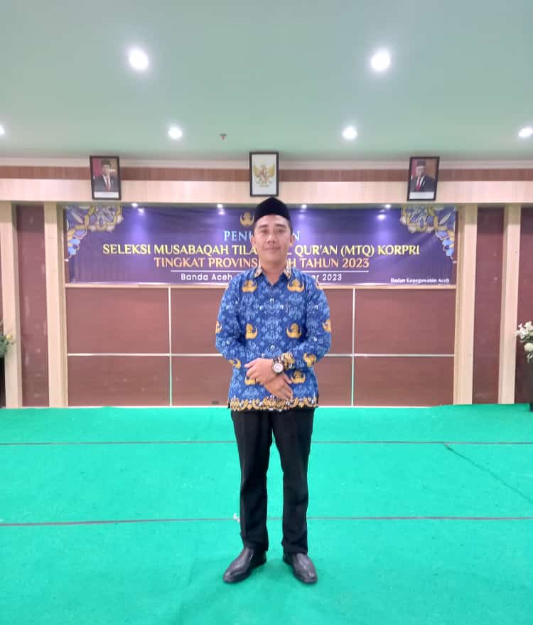 Dedi Sastra ASN Pemkab Aceh Selatan Mewakili Aceh Ke Tingkat Nasional Dalam MTQ Korpri Di Palangkaraya Kalimantan Tengah