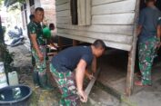 Wujudkan Impian Rakyat, Kodim 0107/Aceh Selatan Lakukan Rehab Rumah Warga Kurang Mampu
