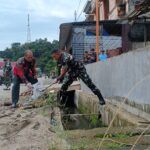 Pencegahan Bencana Alam, Kodim 0107/Asel Bersama Intansi Terkait dan Masyarakat Melaksanakan Karya Bhakti