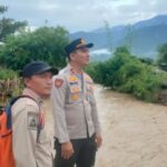 Polsek Bambel Bergerak Cepat Antisipasi Luapan Air Sungai Di Jembatan Kuning I Agara