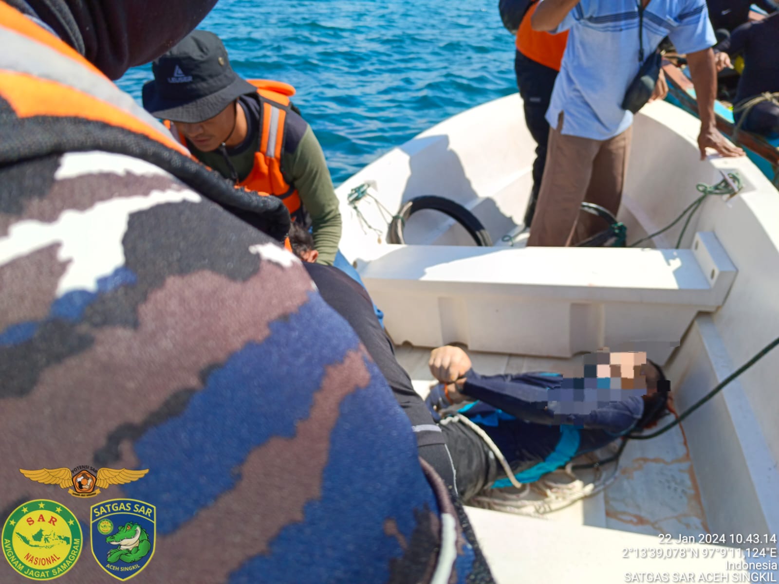Di Duga Di Serang Buaya, Seorang Warga Desa Ujung Sialit Pulau Banyak Di Temukan Meninggal Dunia Di Tengah Laut
