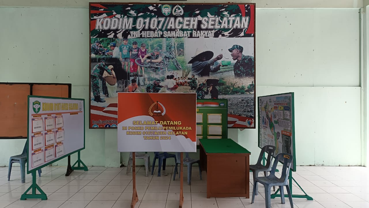 Wujud Netralitas TNI Pada Pemilu 2024, Kodim 0107/Aceh Selatan Bentuk Posko Pengaduan