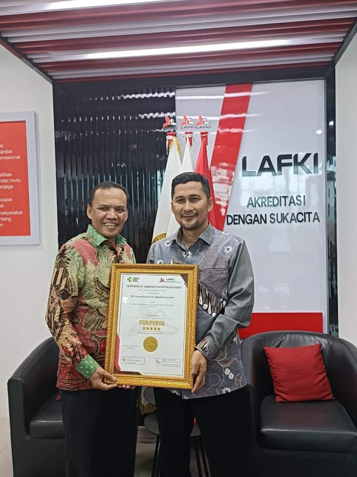 Pj Bupati Agara Terima Sertifikat Akreditasi Paripurna RSUD H Sahudin Kutacane