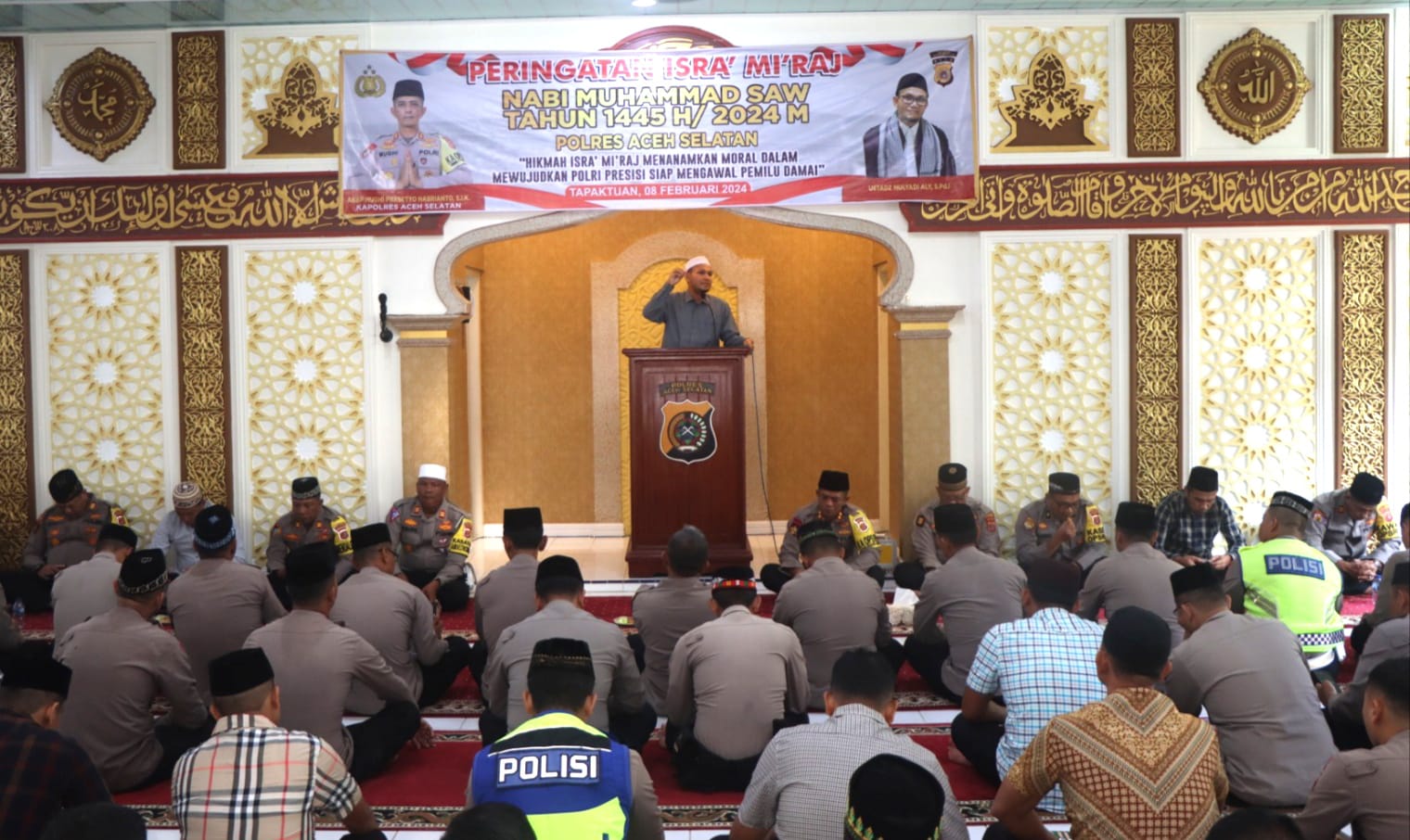 Polres Aceh Selatan Memperingati Isra Mi’raj Nabi Muhammad SAW Tahun 1445 H – 2024 M