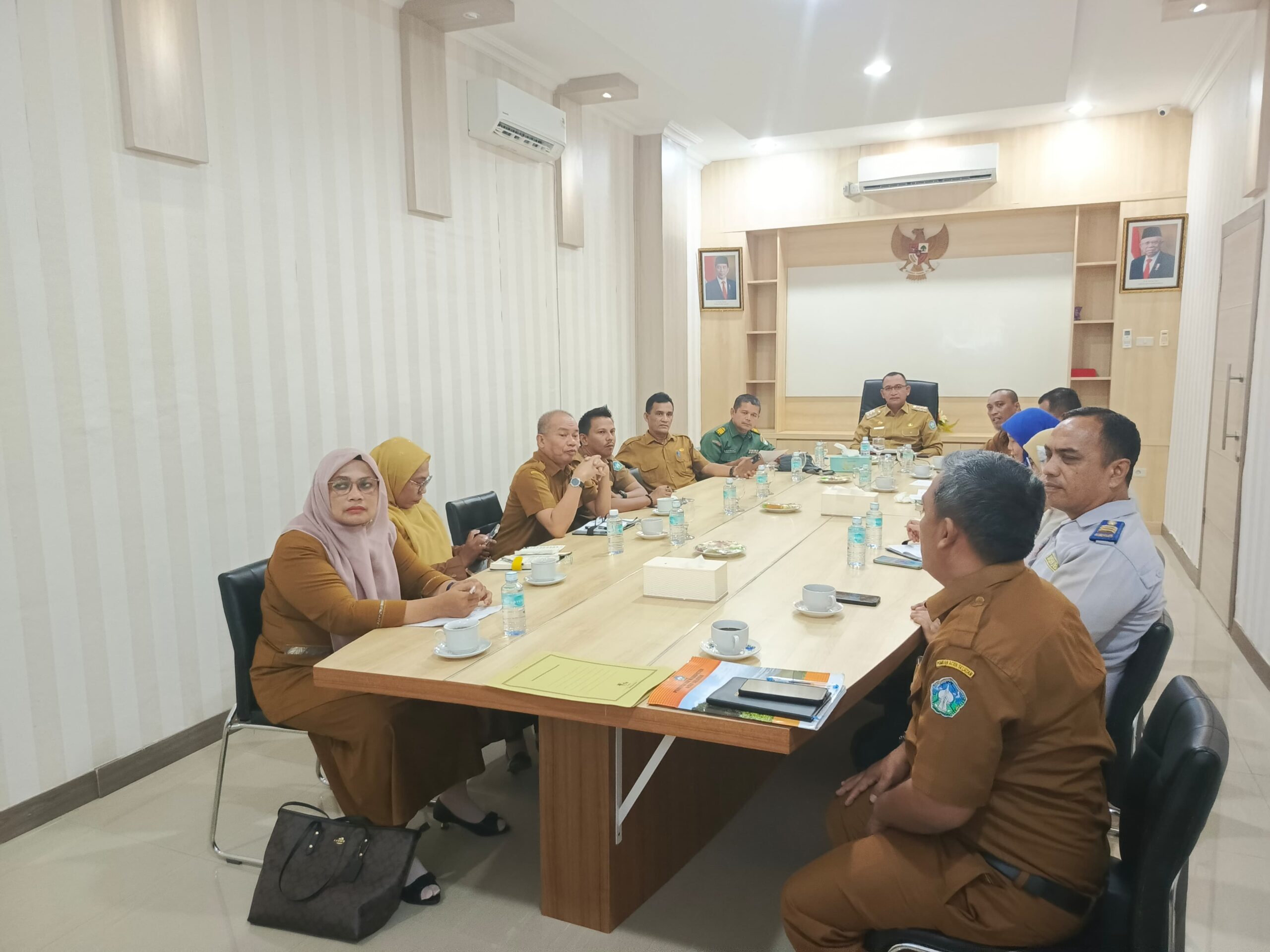 Pj Bupati Hadiri Vicon Rakor Pengendalian Inflasi Daerah Dengan Kemendagri