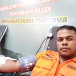 Satgas SAR Aceh Turut Berpartisipasi Dalam Kegiatan Donor Darah Dalam Rangka HUT ke 52 Badan Nasional Pencarian dan Pertolongan 