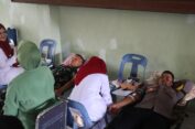 Dalam Rangka HUT ke 78, Persit Cabang XXIX Kodim 0107 Gelar Bhakti Sosial Donor Darah