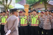 Kapolres Pimpin Apel Gabungan Persiapan Pengamanan Pleno Tingkat Kabupaten Aceh Selatan