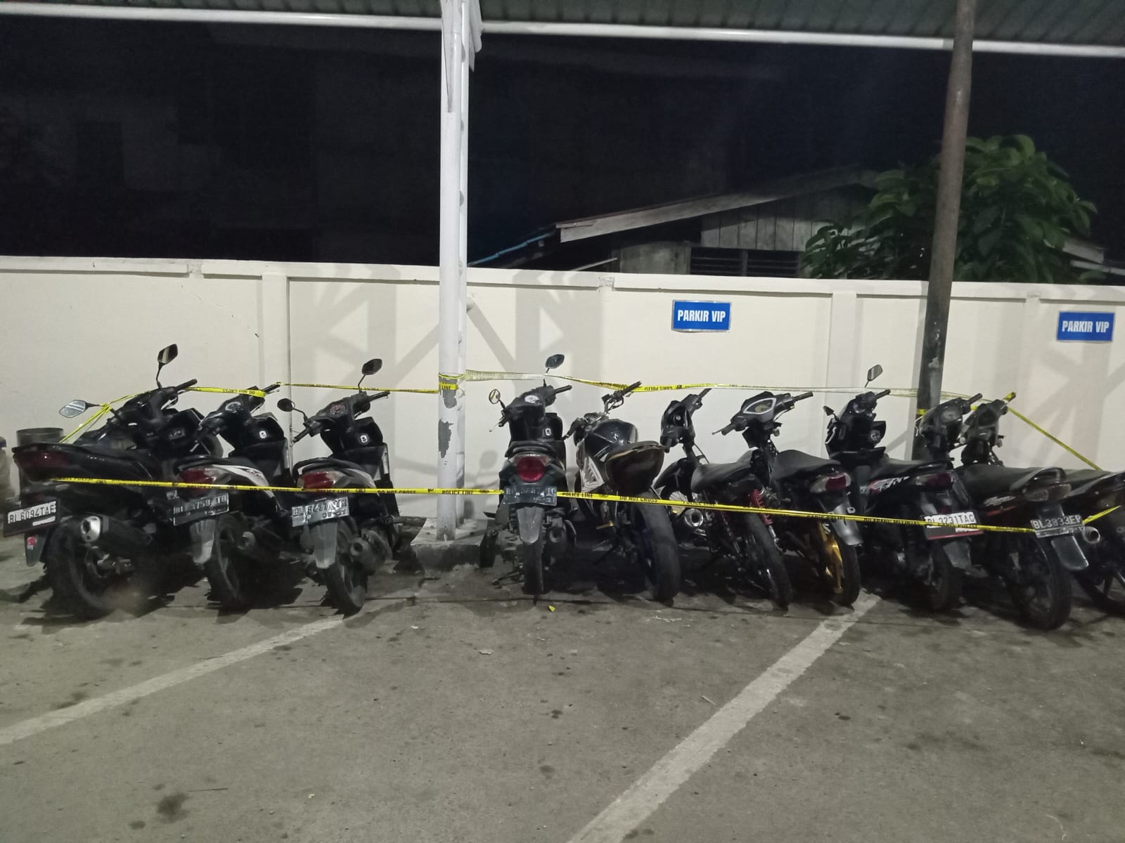 Polres Aceh Selatan Amankan 10 Motor Diduga Akan Digunakan Aksi Balap Liar