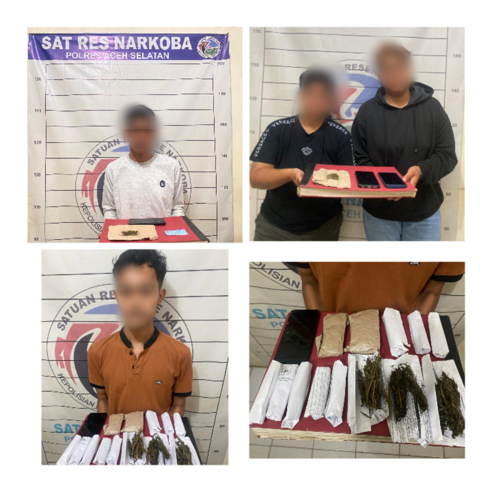 Bersihkan Narkoba Selama Ramadhan Satres Narkoba Polres Aceh Selatan Amankan 4 Pelaku Diduga Penyalahgunaan Narkotika