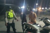 Antisipasi Balap Liar, Polres Aceh Selatan Dan Polsek Jajaran Lakukan Patroli malam.