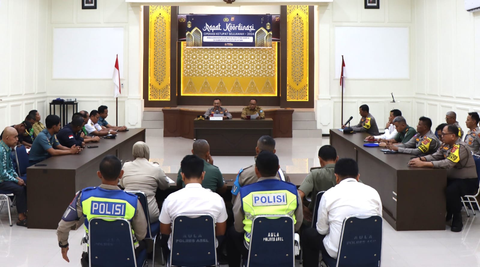 Polres Aceh Selatan Laksanakan Rapat Koordinasi Lintas Sektoral Ops Ketupat Seulawah 2024