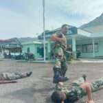 Tingkatkan Kemampuan, Personel Kodim 0107/Asel Melaksanakan Latihan Bela Diri Tektis