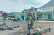 Tingkatkan Kemampuan, Personel Kodim 0107/Asel Melaksanakan Latihan Bela Diri Tektis
