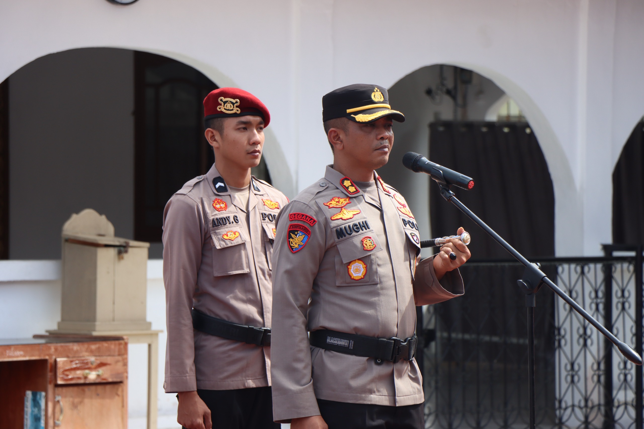Kapolres Aceh Selatan Pimpin Upacara Kenaikan Pangkat