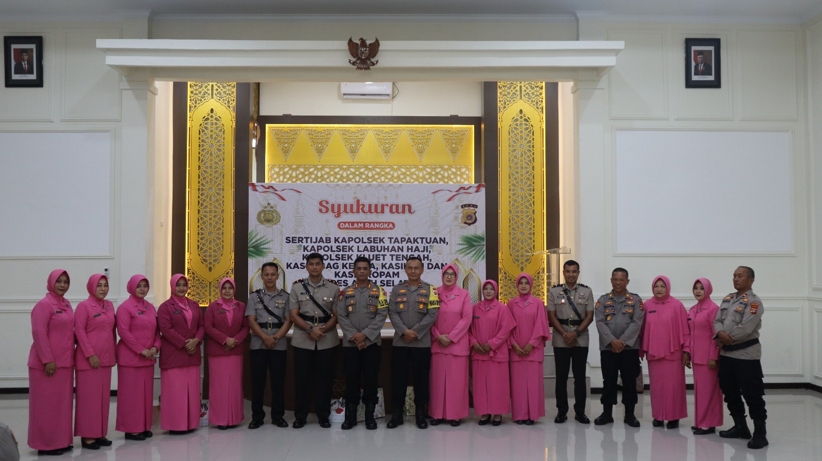 Syukuran Dalam Rangka Lepas Sambut Pejabat di Jajaran Polres Aceh Selatan