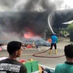 Dua Buah Ruko Di Pasar Blang Keujren Labuhan Haji Barat Ludes Di Lalap Si Jago Merah