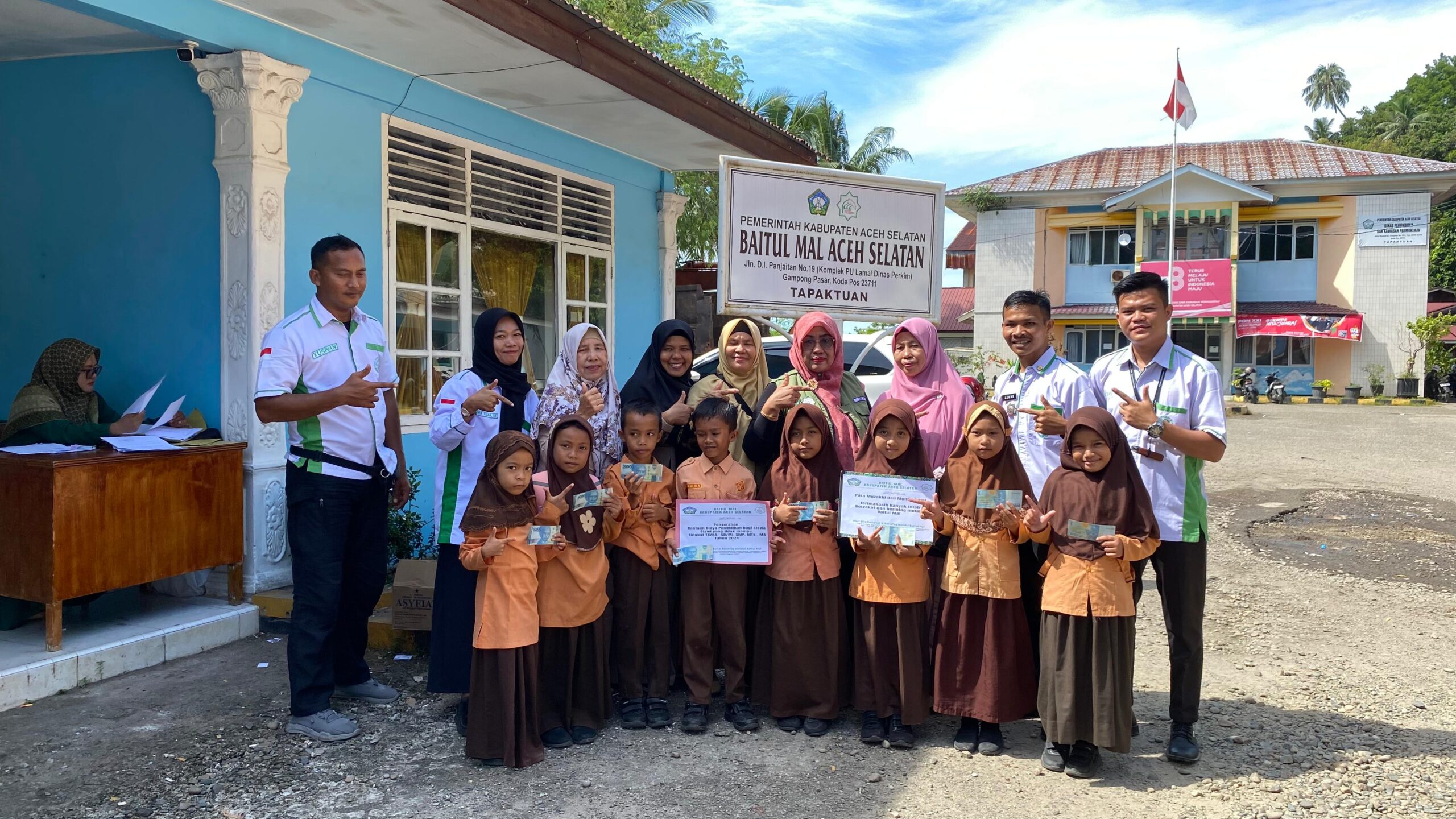 Purna Paskibraka Indonesia Kabupaten Aceh Selatan Bersinergi Dengan Baitul Mal Aceh Selatan