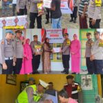 Polres Aceh Selatan Bagikan paket Sembako, Dalam Rangka Menyambut Hari Bhayangkara ke 78