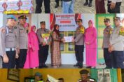 Polres Aceh Selatan Bagikan paket Sembako, Dalam Rangka Menyambut Hari Bhayangkara ke 78