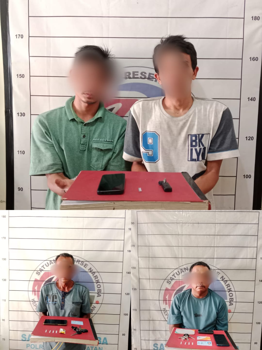 4 Orang Terduga Penyalahgunaan Narkoba Berhasil Diamankan Satresnarkoba Polres Aceh Selatan Dalam Satu Malam