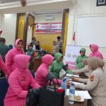 Kodim 0107/Aceh Selatan Ambil Bagian Dalam Donor Darah HUT Bhayangkara ke – 78