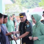 Kunjungi Kodim 0107/Aceh Selatan, Pangdam IM dan Ketua Persit KCK PD Iskandar Muda Sapa Prajurit dan Persit