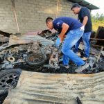 Pasca Kebakaran,Tim Inafis Satreskrim Polres Aceh Selatan Olah TKP Kebakaran di Labuhan Haji