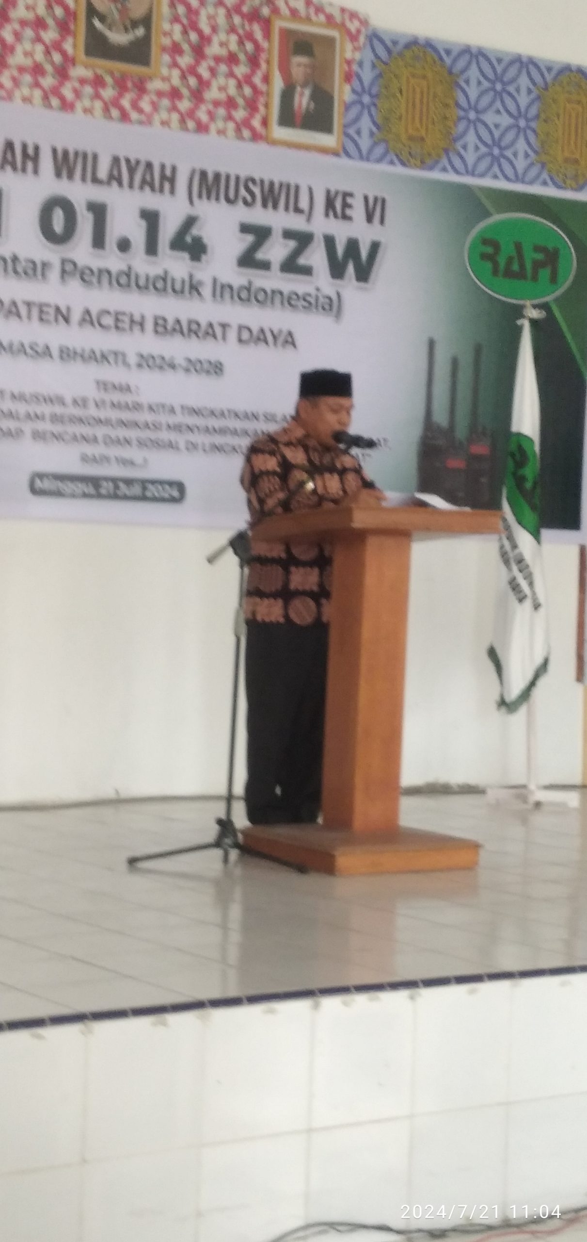 PJ. Bupati Abdya Darmansyah, S.Pd, MM, Membuka Muswil ke 6 RAPI Abdya
