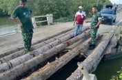 Respon Cepat Pangdam Iskandar Muda Tangani Jembatan Rusak di Aceh Utara