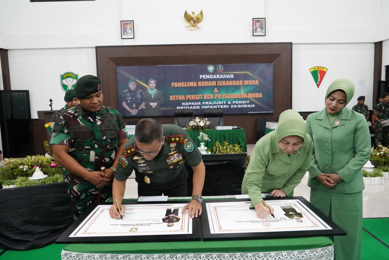 Kunjungan Kerja Ke Brigif 25/Siwah, Pangdam IM : Saya Bangga Dengan Semangat Kalian