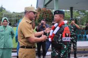 Dandim 0107/Aceh Selatan Bersama Forkopimda Menyambut Prajurit Yonif Raider 115/Macan Lauser Pasca Melaksanakan Tugas Pamtas RI-PNG