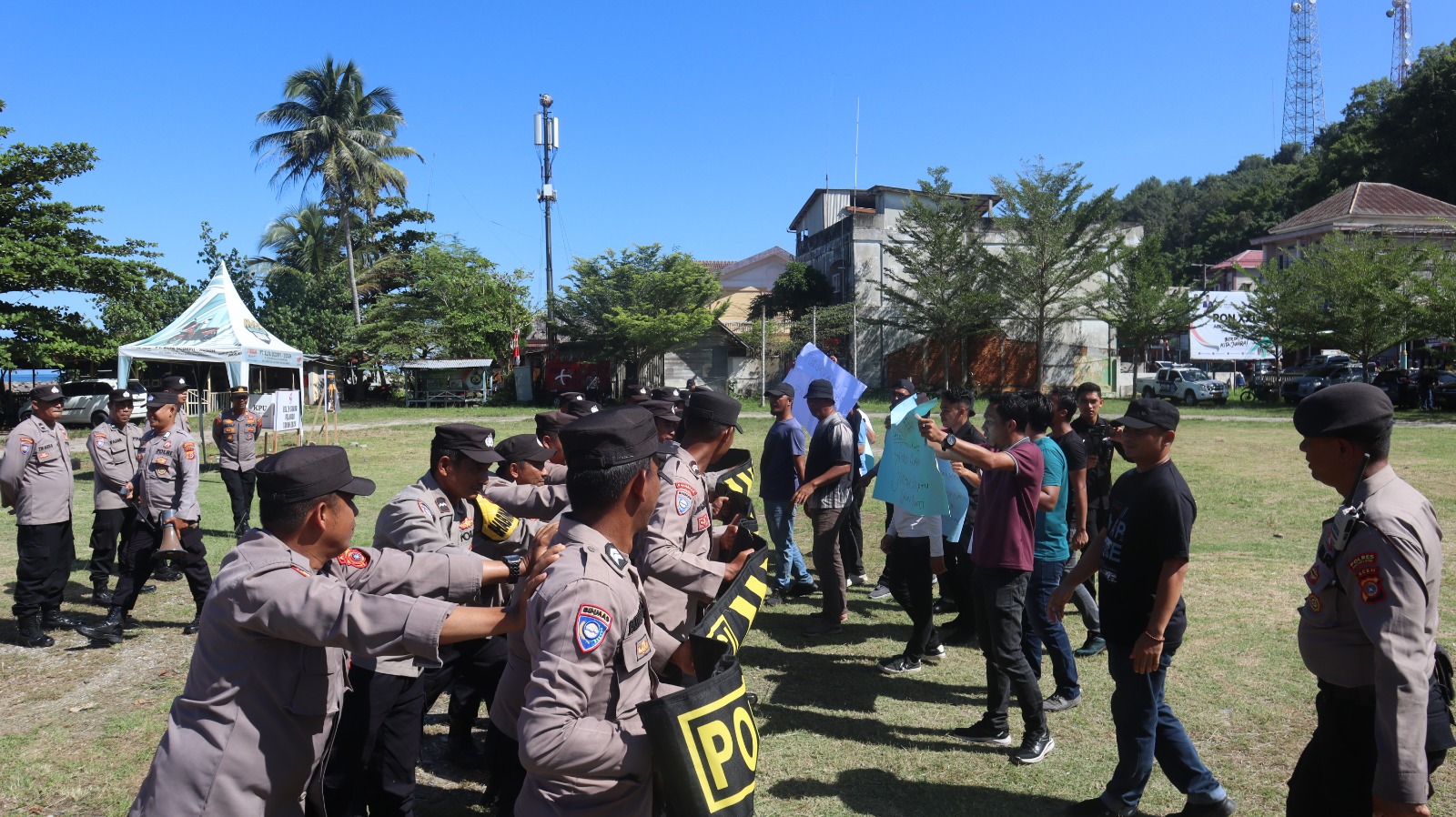 Siap Amankan Pilkada Serentak Polres Aceh Selatan Gelar Simulasi Sispamkota