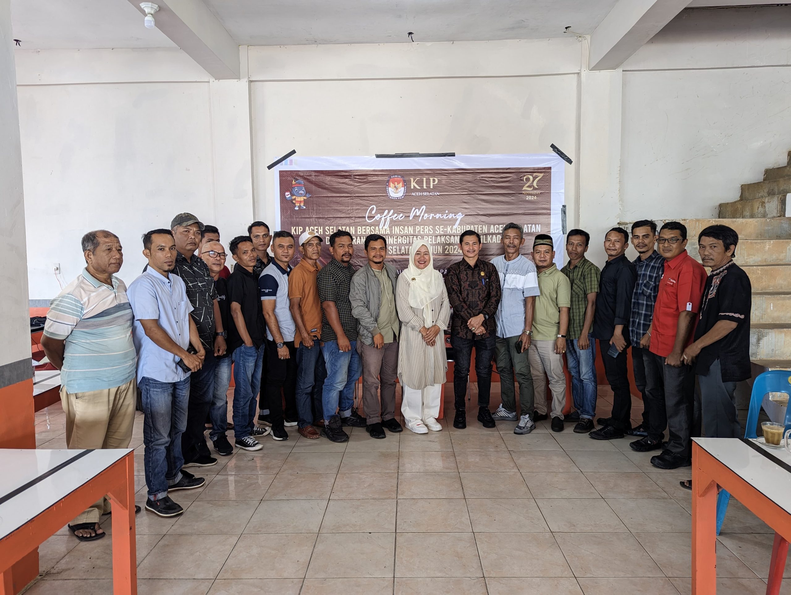 KIP Aceh Selatan Gelar Coffe Morning Bersama Insan Pers Diskusi Terkait Pilkada 2024