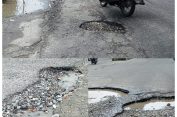 Miris !!! Beberapa Titik Jalan Antar Kecamatan, Lintas RSUD Sangat Memperhatinkan